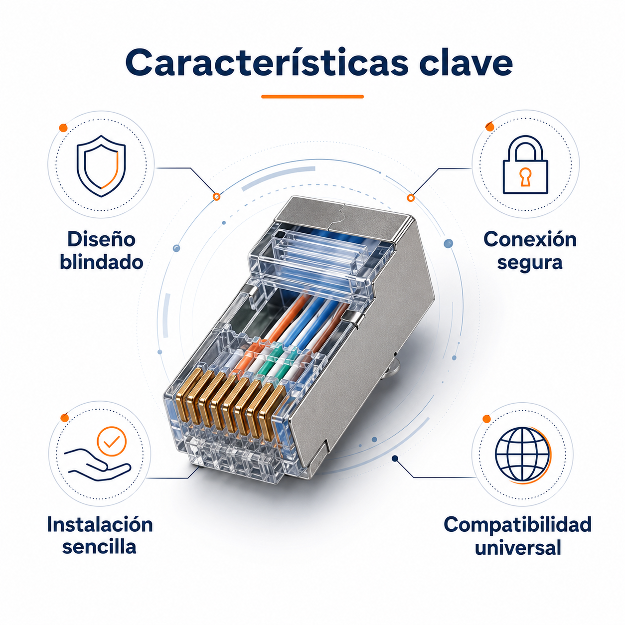 KNC-RJ45-5E-S-ST30-100