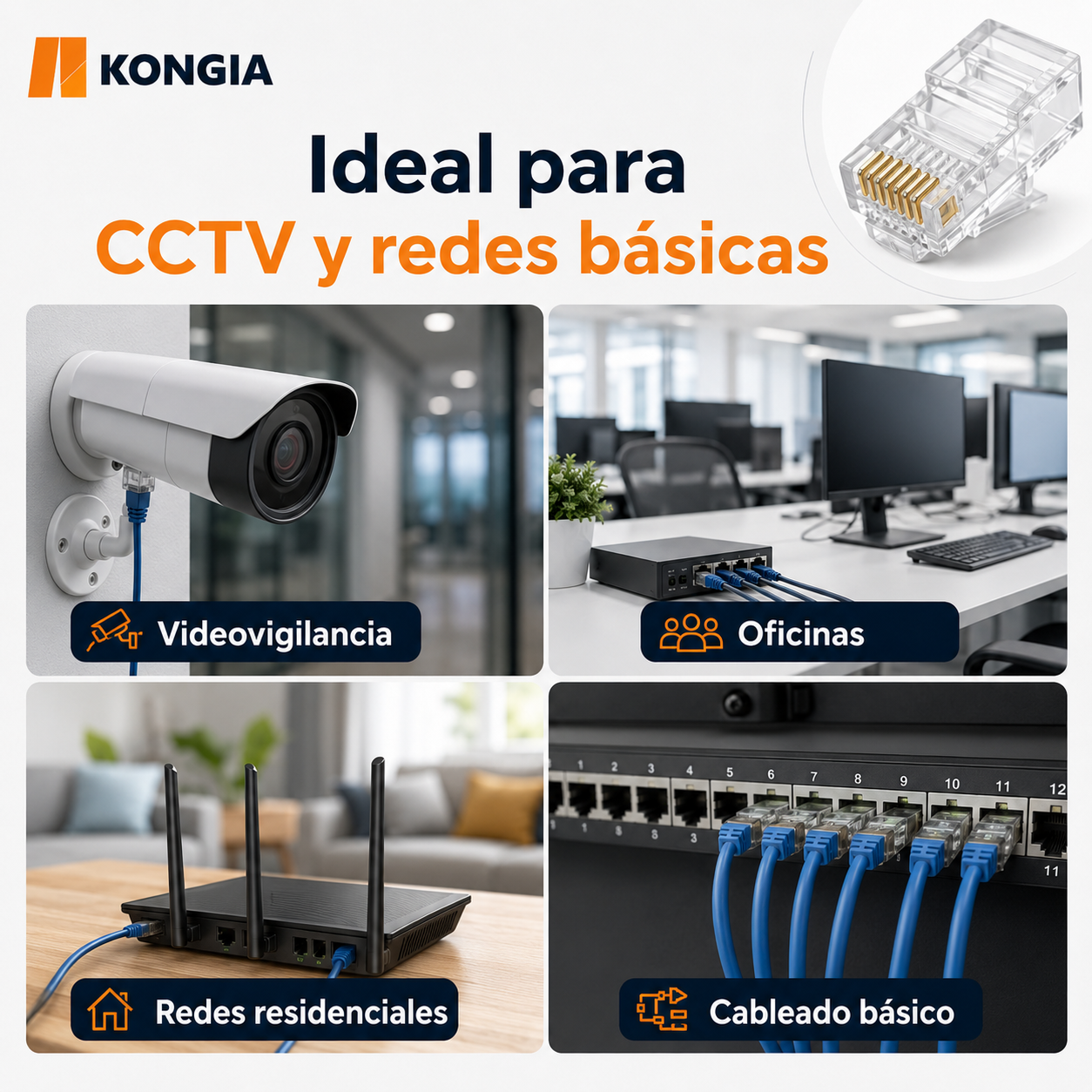 KNC-RJ45-5E-U-ST15-100