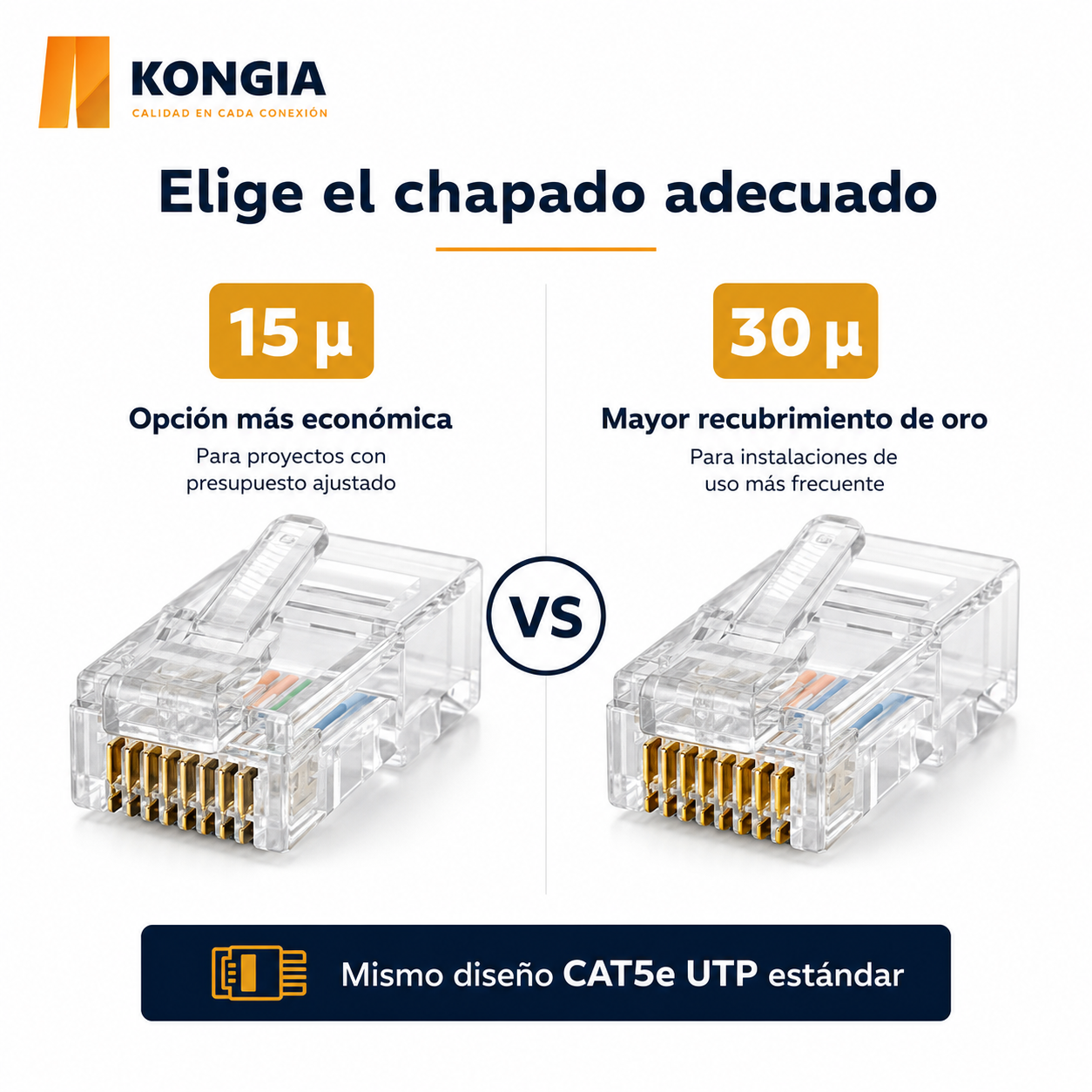 KNC-RJ45-5E-U-ST15-100