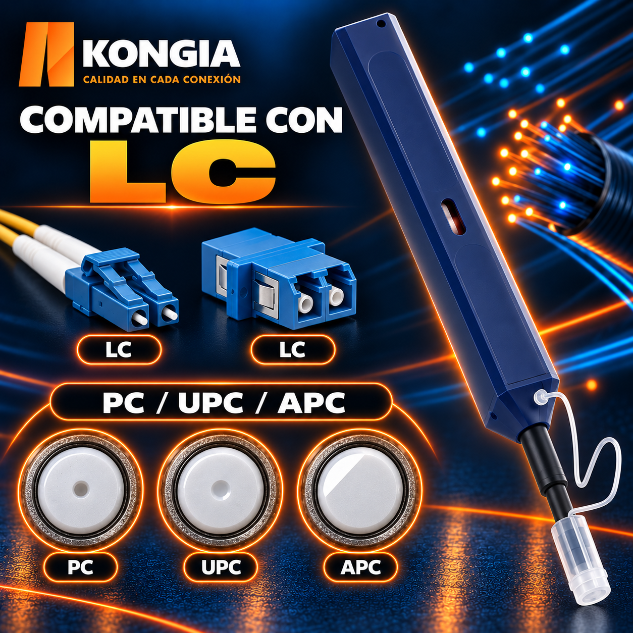 Pluma Limpiadora One-Click de 1.25 mm para Fibra Óptica - Vista 3