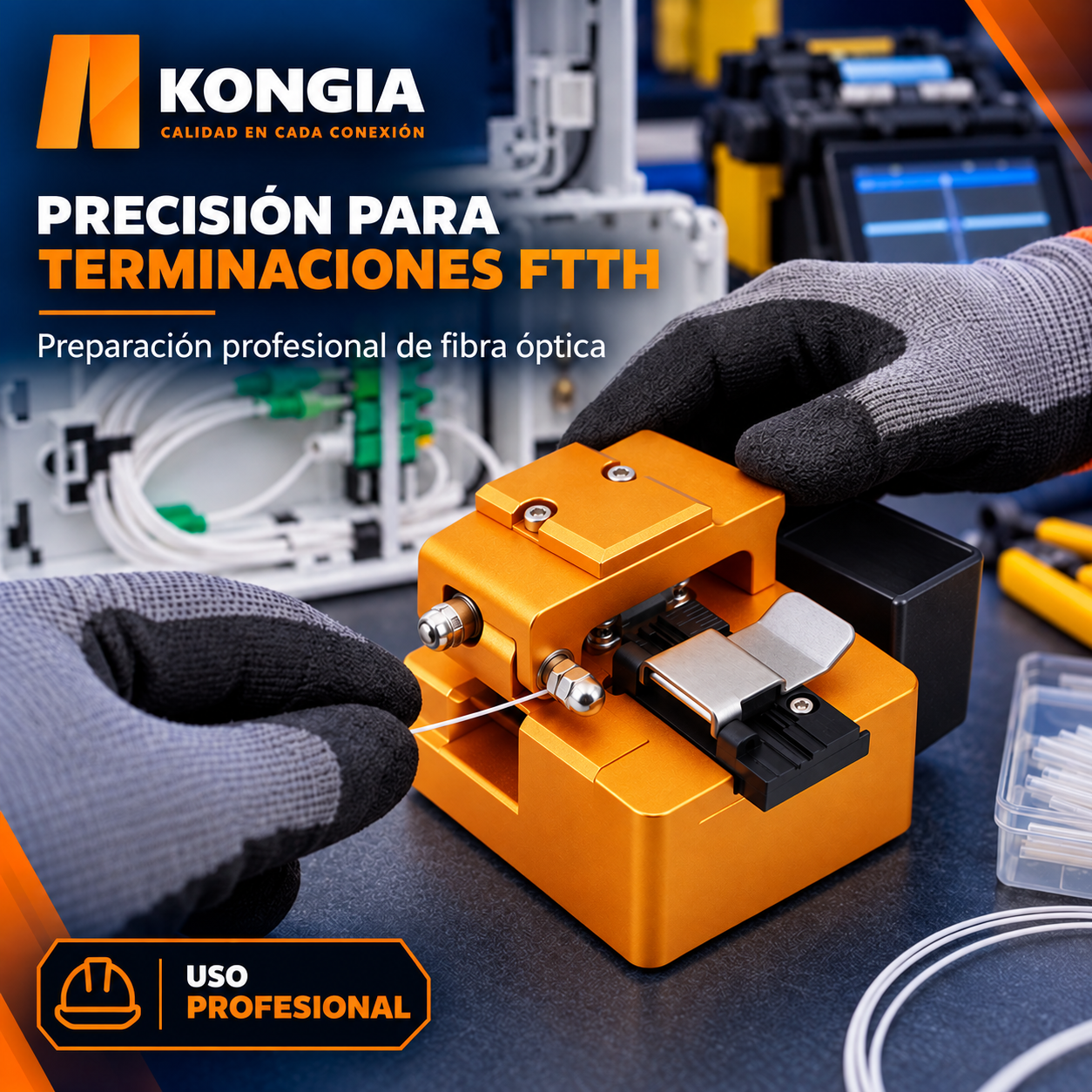 Escenarios de uso - Cortadora de Precisión (Cleaver) para Fibra Óptica - 58,000 Cortes