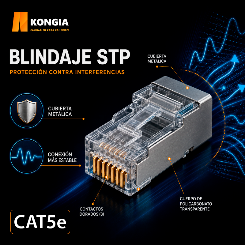 KNC-RJ45-5E-S-PT50-100 Infografía 1