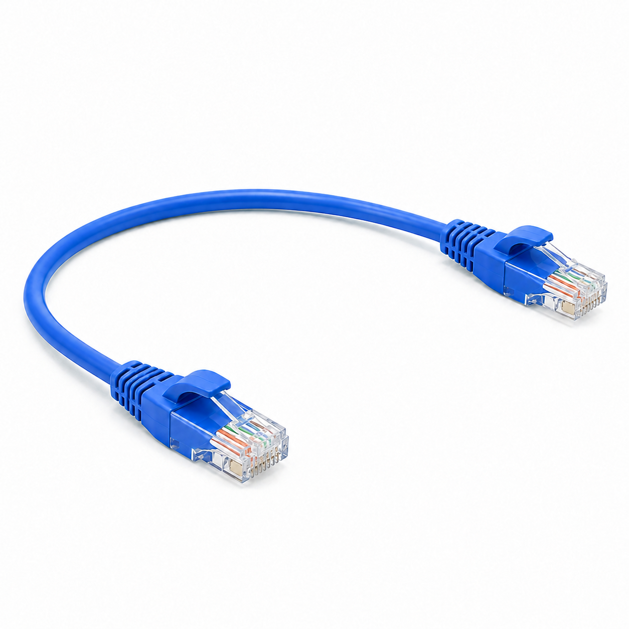 Cable de Parcheo (Patch Cord) Slim RJ45 CAT6 UTP 20 cm