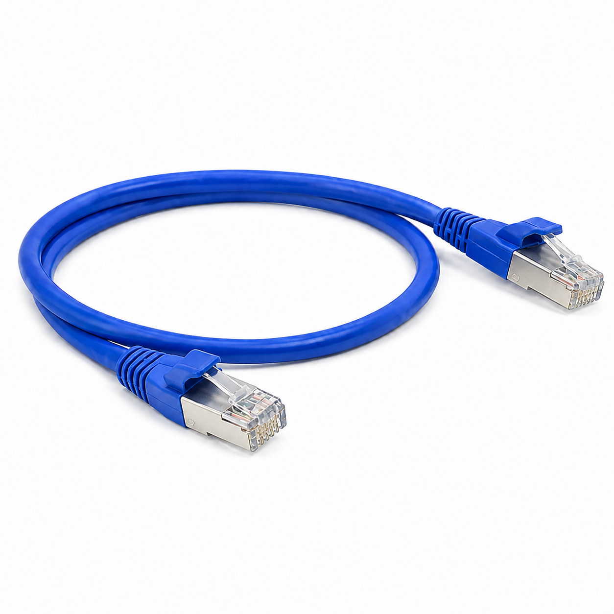 Cable de Parcheo (Patch Cord) RJ45 CAT6A 10GbE FTP Blindado 50 cm