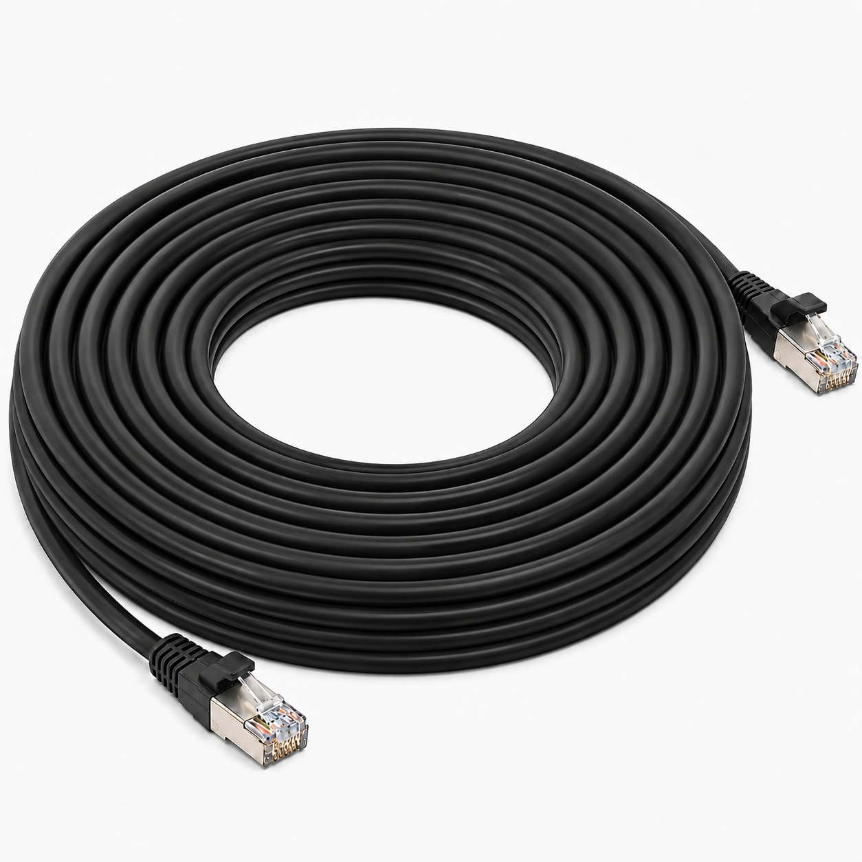 Cable de Parcheo (Patch Cord) RJ45 CAT6A 10GbE FTP Blindado 10 Metros