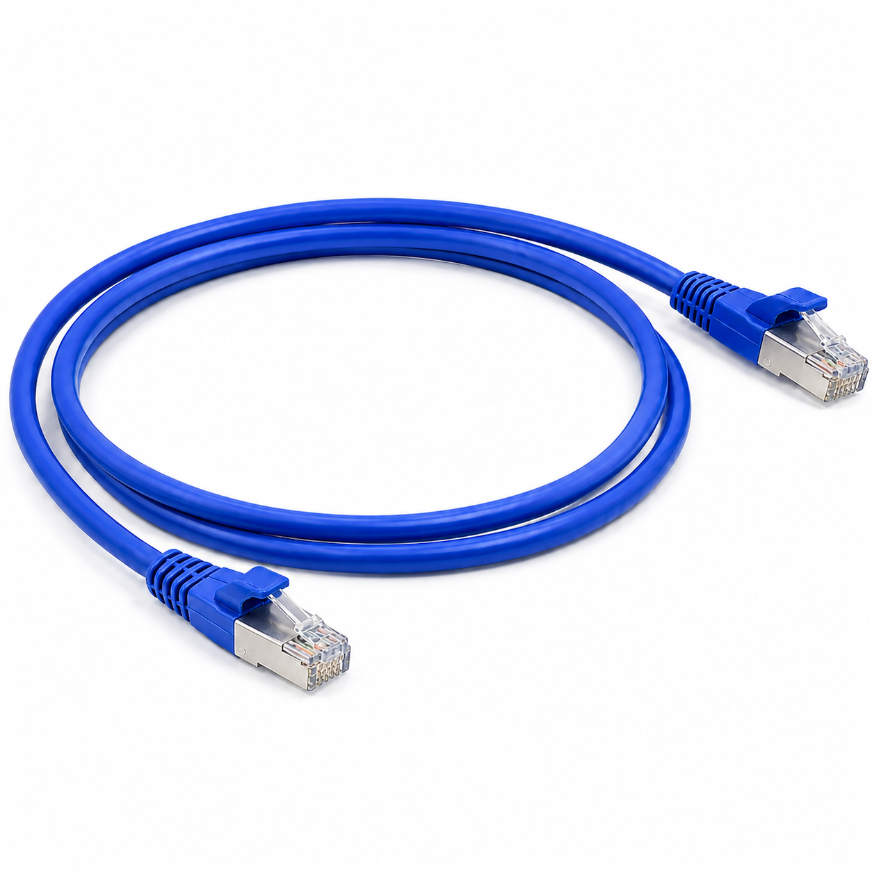 Cable de Parcheo (Patch Cord) RJ45 CAT6A 10GbE FTP Blindado 1 Metro