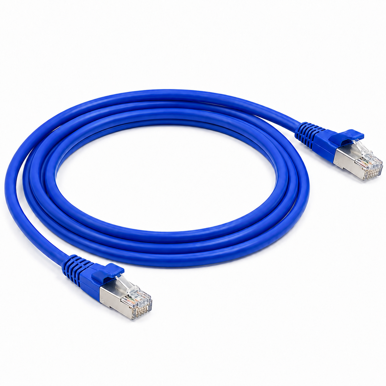 Cable de Parcheo (Patch Cord) RJ45 CAT6A 10GbE FTP Blindado 2 Metros