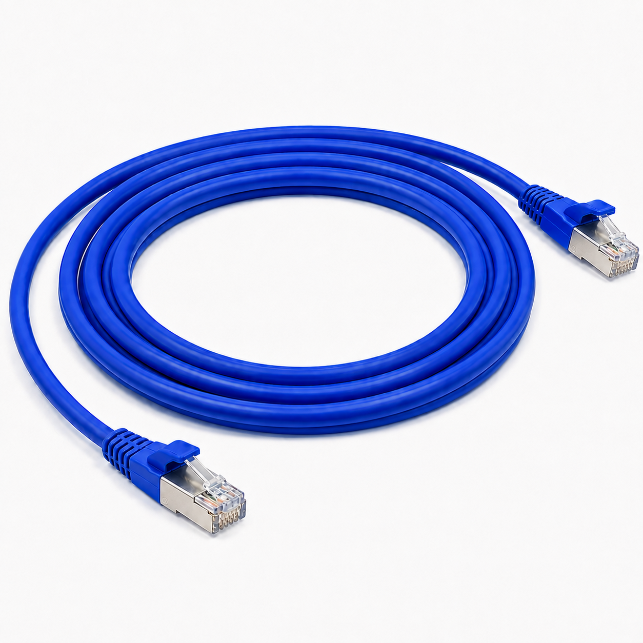 Cable de Parcheo (Patch Cord) RJ45 CAT6A 10GbE FTP Blindado 3 Metros